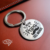 "Llavero del Día del Padre" 100% personalizable en acero inoxidable circular