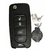 Carcasa Completa + Llave Navaja 4 Botones - Keyfad