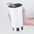 Vaso Térmico con abrebotellas y tapa, 473ml blanco y acero. - Keyfad