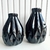 Dupla vaso centro de mesa preto trabalhado geométrico 3D - Dünne It
