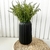 Vaso preto fosco moderno p/ mesa lateral aparador c/ planta - comprar online