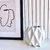Vaso cachepot branco brilho geométrico 3D enfeite de mesa - comprar online