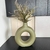Vaso centro de mesa cerâmica nórdico minimalista verde oliva na internet