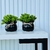 Decoração casa dupla vaso cachepô preto detalhe laço corda - comprar online