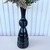 Decoração sala vaso preto alto moderno brilho com planta - Dünne It