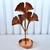 Decoração quarto enfeite porta joia rose gold folha de metal - Dünne It