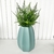 Vaso centro de mesa grande alto relevo moderno verde menta - comprar online
