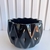 Vaso cachepot sala preto geométrico 3D enfeite para mesa - Dünne It