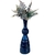 Decoração sala vaso preto alto moderno brilho com planta