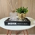 Trio livro p/ decorar, vaso cores e difusor de vidro - Dünne It