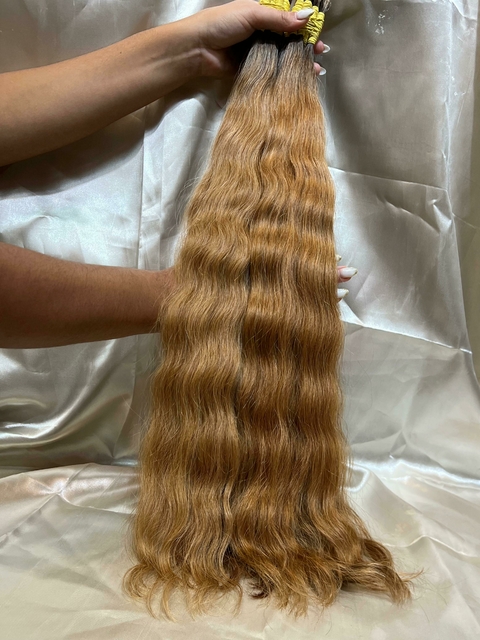 Cabelo Ruivo Ondulado Brasileiro – 70cm | Kenne Hair