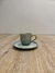 SET TAZA Y PLATO VERDE CLARITO 120 ML