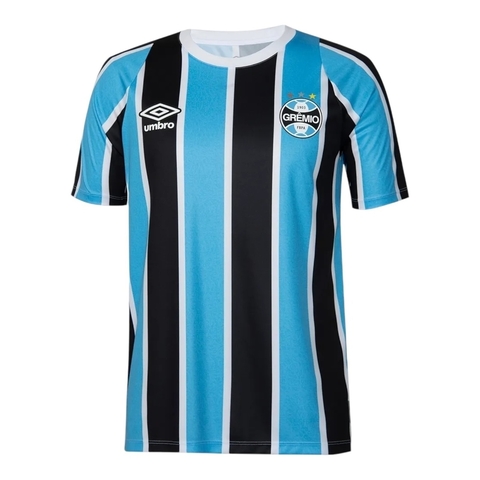 Camisa Grêmio I 24/25 - Torcedor Umbro Masculina - Azul e preta