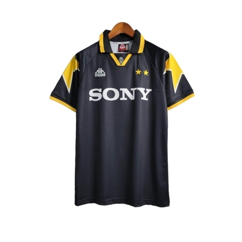Camisa Retrô Juventus I 1995/1997 - Kappa Masculina - Preta com detalhes em amarelo - buy online