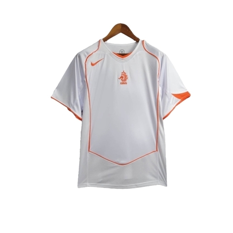 Camisa Retrô Seleção da Holanda II 2004 - Masculina Nike - Branca com detalhes em laranja - buy online