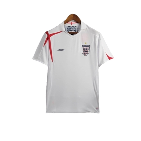 Camisa Retrô Seleção da Inglaterra I 2005 - Masculina Umbro - Branca com detalhes em vermelho - buy online