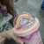 Imagen de Vaso Acrilico Arcoiris Brillos
