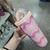 Vaso Acrilico Arcoiris Brillos