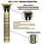 T9 máquina de cortar cabelo acessórios barba barbear corpo aparador de pêlos - comprar online