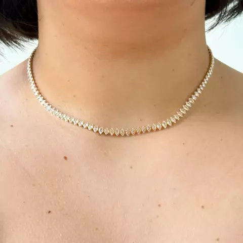 Colar Lavínia – Riviera Navete com Banho Ouro 18K - comprar online