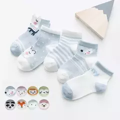 Kit Meias de Algodão Infantil