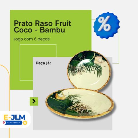 Prato Raso Fruit Coco - Bambu