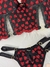 Conjunto Premium Corações preto - D´Lunna Lingerie