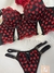 Conjunto Premium Corações preto na internet