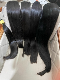 Cabelo Castanho Escuro Liso 100% Humano Brasileiro na internet