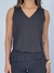 Conjunto em alfaiataria blusa e calça cor preto - LE DIVINE