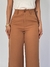 Calça pantalona em alfaiataria cor caramelo - loja online