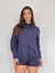 Conjunto max camisa e shorts em linho cor azul marinho - LE DIVINE