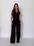 Conjunto Verônica em alfaiataria calça e colete cor preto - comprar online