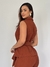 Conjunto calça pantalona e colete cor off marron - loja online