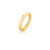 ANEL COM CRISTAL NAVETE BRANCO BANHADO A OURO