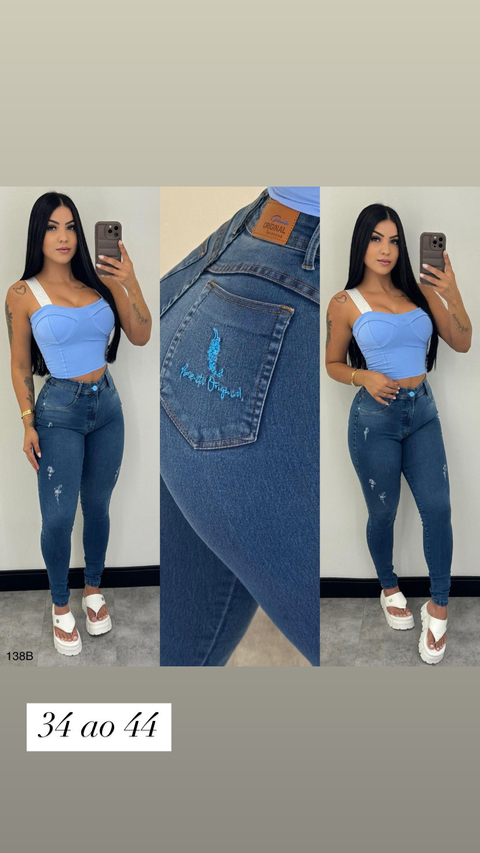 Calça Jeans Lavagem Escura Pimenta Original