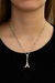 Dije Torre Eiffel Chica + Cadena en Plata .925 en internet