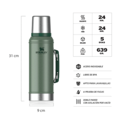 Combo Stanley: Termo 950 ml + Mate 236 ml + Bombilla Spoon - Termo Nativo