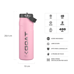 Botella IceFlow Flip Straw 2.0 710 ml - Messi x Stanley 1913 - Termo Nativo