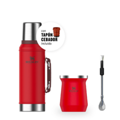 Combo Stanley: Termo 950 ml + Mate 236 ml + Bombilla Spoon - Termo Nativo