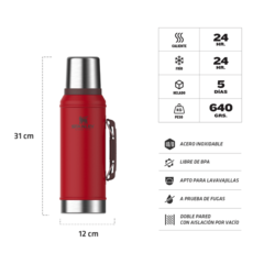 Combo Stanley: Termo 950 ml + Mate 236 ml + Bombilla Spoon - tienda online
