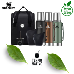 Set Matero Patagonia Premium + Termo Stanley 1.2L + Mochila Impermeable + Estuches Ecocuero + Bombilla y Mate - comprar online