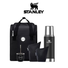Set Matero Patagonia Premium + Termo Stanley 800 + Mochila Impermeable + Estuches Ecocuero + Bombilla y Mate - Termo Nativo