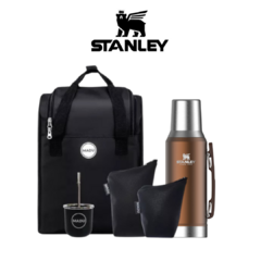 Set Matero Patagonia Premium + Termo Stanley 1.2L + Mochila Impermeable + Estuches Ecocuero + Bombilla y Mate - Termo Nativo