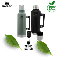 Termo Stanley Clásico 2.3 Litros – Acero Inoxidable, 48h de Conservación, Libre de BPA - comprar online