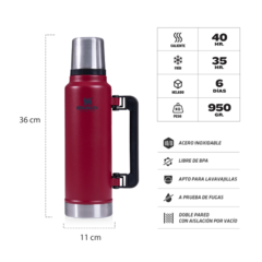 Termo Stanley Clásico 1.4 Lts. Asa Plegable en internet