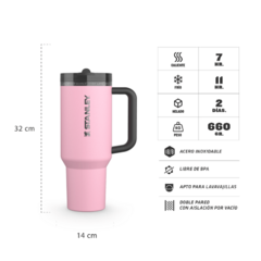 Quencher ProTour Flip Straw 1.18 Lts - Messi x Stanley 1913 - Termo Nativo