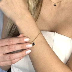 Pulseira Trevo Preto Mini - LUORI