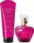 Kit Kiss me Rosa marcante: Colônia 50ml + Hidratante corporal 100ml