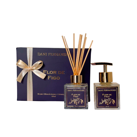 Kit Difusor e Sabonete Flor de Figo 120ml